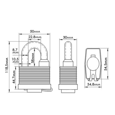 The castle of a hinged matrix all -weather, 50 mm, elongated puff-1