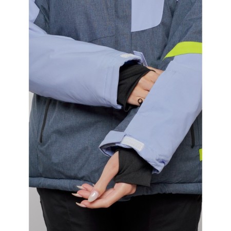Ski jacket female winter, size 54, purple color-7