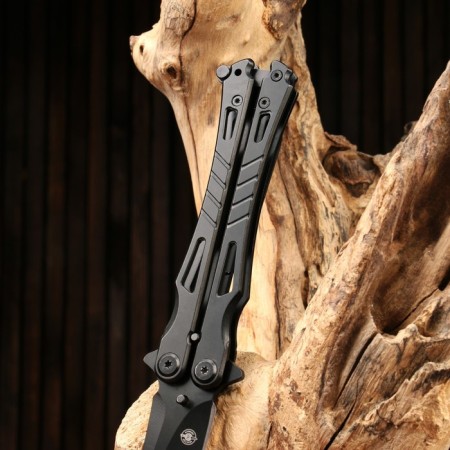 Barrow knife "Hornet" black, steel - 420, handle - steel, 21 cm 7560191-4