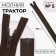 Lightning "Tractor", No. 5, detachable, castle machine, 70 cm, brown color