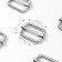 The buckle is regulatory, the inner width is 25 mm, the thickness is 3 mm, 5 pcs, the color is silver
