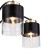 Lamp on the ESCADA rod, 2121/5p. 5x40W, e27, 680x680x490 mm, black/gold color
