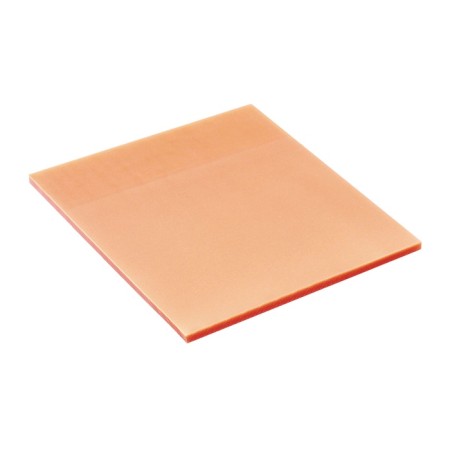 Block with a sticky edge of 76mm x 76mm 50l plastic transparent orange mother