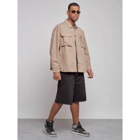 Jeaning jacket men's, size 48, beige color-1