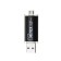 Flash drive Mirex Smart Black, 16 GB, USB2.0, USB/microUSB, th he is up to 25 mb/s, pake up to 15 Mb/s, black