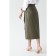 Artificial leather skirt with a belt, size 44