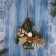 Christmas tree decoration "Openwork branch on the tree" 20x18 cm