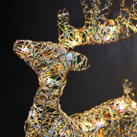 LED figure "Olenenok" 40x22x7 cm, 20 LED, AAH2 batteries (not in the kit), warm white glow-2
