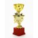 Cup 190, award figure, gold, plastic stand, 22.5 x 9 x 7.5 cm