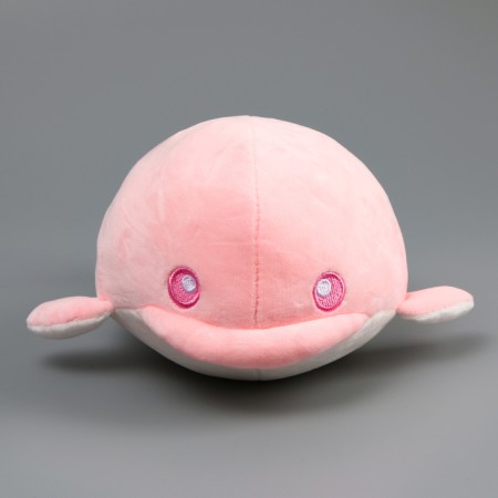 Soft toy "dolphin", 19 cm, pink color-1