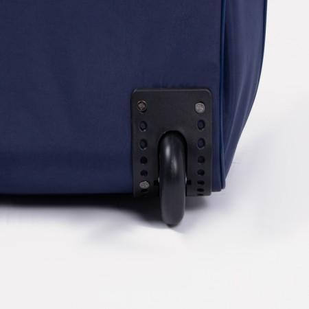 Road bag on wheels, a lightning department, with an increase, an outer pocket, blue color-4