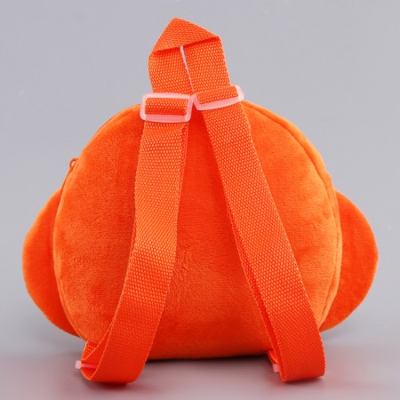 New Year's Baby backpack "Funny snake", plush, orange color, for the New Year-5