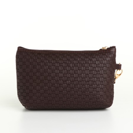 Lightning cosmetic bag, brown color-1