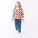 Children's sweater, white color, height 80-86 cm