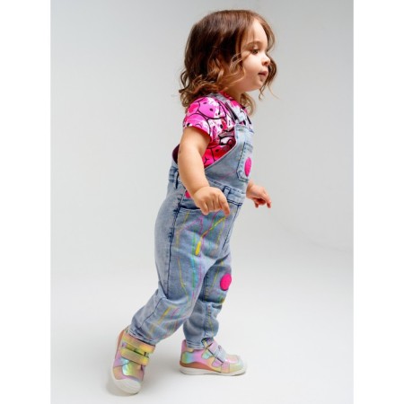 Denim jumpsuit for the girl PlayTode, height 80 cm-4