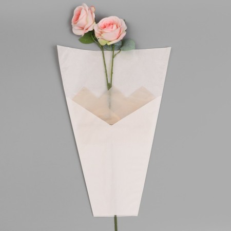 Packet stoop for flowers, craft+ film, 30+ 11x42cm ± 1cm, white-1