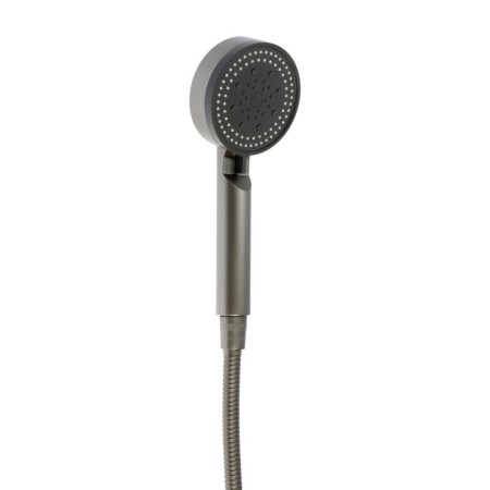 Bath mixer Zein Z3839, single -leaf, shower set, watering can 5 modes, graphite-8