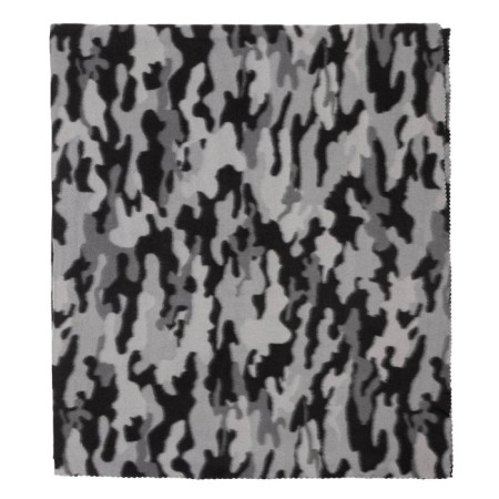 Plaid "Ethel" gray camouflage 130x150 cm, 100% p/e, fleece 160 g/m2-1