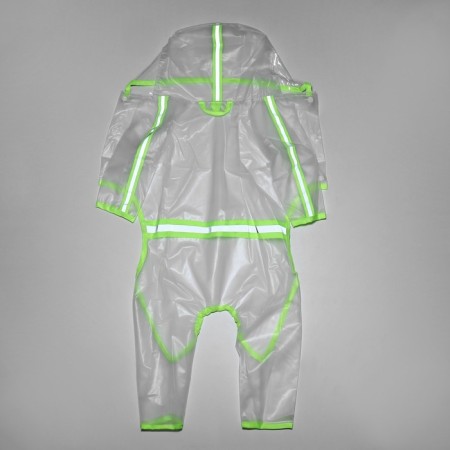 Commentary raincoat for dogs, 2xl rr (DS 42, OG 57 cm, weight 16-20 kg), transparent yellow-5