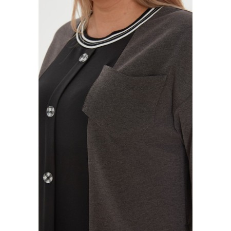 Women's dress, size 54, gray color-5