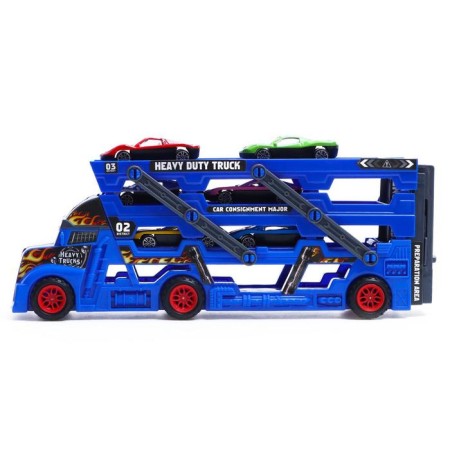 Flame truck, with 6 metal machines and launch, mix-1