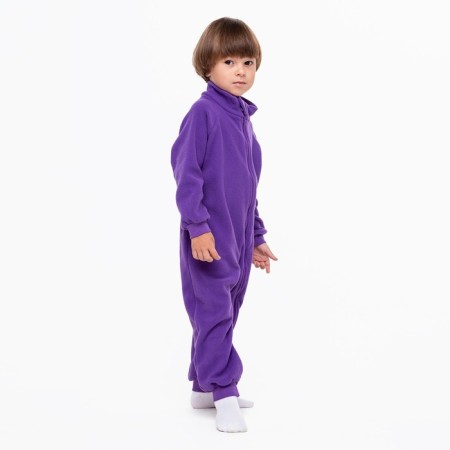 The overalls collar-hard, the color is purple, height 98-104 cm-2