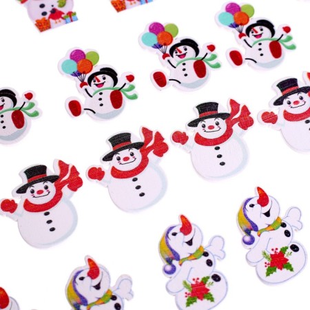 Set for decor "Snowmen" 24 pcs., Mix-2