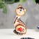 Souvenir "Cat with a cat for good luck", 2 pcs, gzhel color