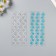 Sticker of rhinestones plastic "bends - flowers, pearls, rhinestones" mix 16.5x7 cm