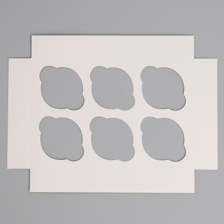 Capley box, confectionery packaging with a window, 6 cells, “favorite”, 25 x 17 x 10 cm-5