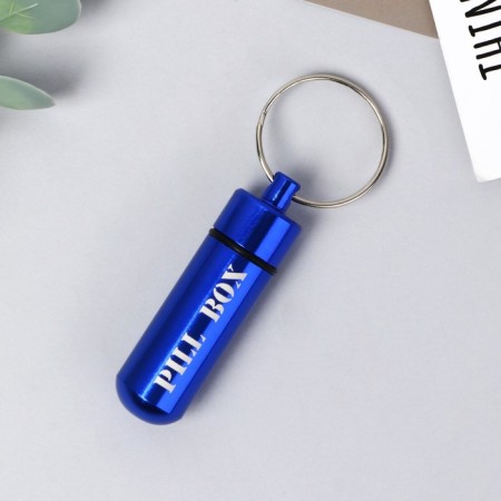 Taberteader Pill Box keychain, 1.4 x 5.2 cm.-2