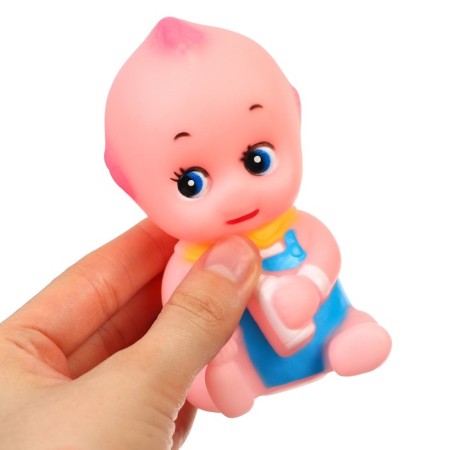 Rubber toy for the bath "Pupsik", 10 cm, with a squeak, 1 pc, crumb I-3