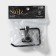 Stölz Loft toilet paper holder, BASIC series, black color