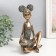 Polystone souvenir "Girl with curly tails, with a jug" under bronze 16.5x13.5x21 cm