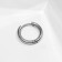 Piercing in the ear "Ring" classic, external d = 16 mm, internal d = 12 mm, color silver