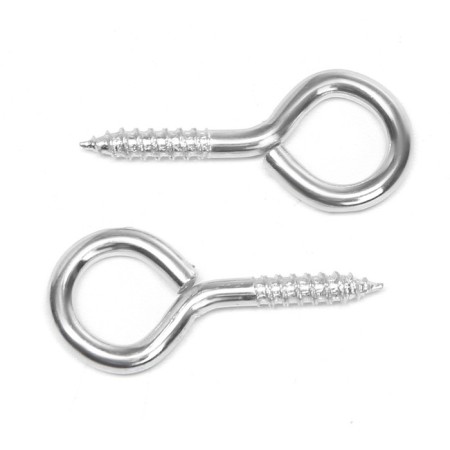 Screw-ring, tundra, white zinc, 3x30 mm, 10 pcs-1