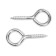 Screw-ring, tundra, white zinc, 3x30 mm, 10 pcs