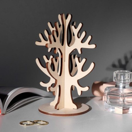 Strack for jewelry "tree" 15 × 5, thickness 3 mm, beige color-1