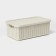 Storage basket with a “knitting” lid, 3 l, 26.5 × 15 × 10 cm, white color