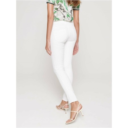 Women's jeans with a high landing CONTE ELEGANT SKINNY, size L, color White-1