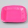 Disposable plate of square paper "pink", square, 16.5x16.5 cm