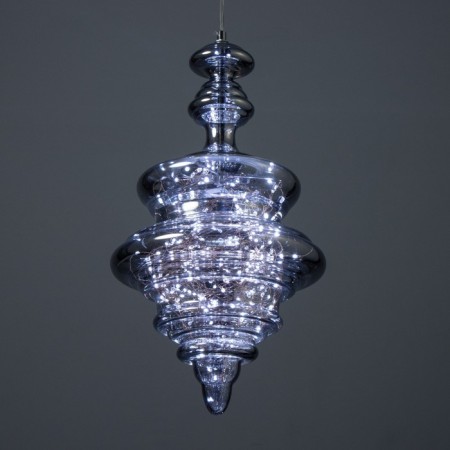 Bayerlux “Gertrude” LED 15W 6000K Smoky Glass 30x30x45-145cm-3