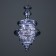 Bayerlux “Gertrude” LED 15W 6000K Smoky Glass 30x30x45-145cm