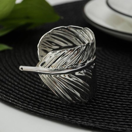 Ring for the leaf “Liszt”, 6.5 × 4.5 × 5 cm, silver color-1