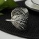 Ring for the leaf “Liszt”, 6.5 × 4.5 × 5 cm, silver color