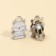 Earrings Clips and pendant "Queen", 8 x 9 cm