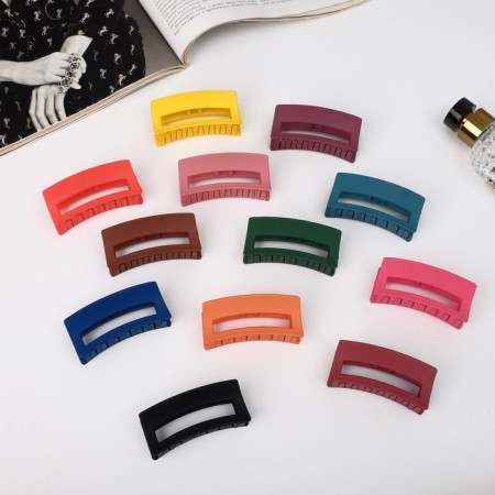 Hair crab "Matte" classics, 7 cm, mix-1