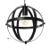 Bayerlux lamp "Laterna" 1xe27 40W black 33x33x100 cm.