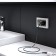 The W1172208 Double moisture protection socket, with grounding, with protective lids and curtains, black matte