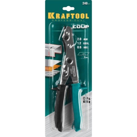 Schemes scissors Kraftool 23274, CRMO, 1.2 mm, ergonomic handle-1